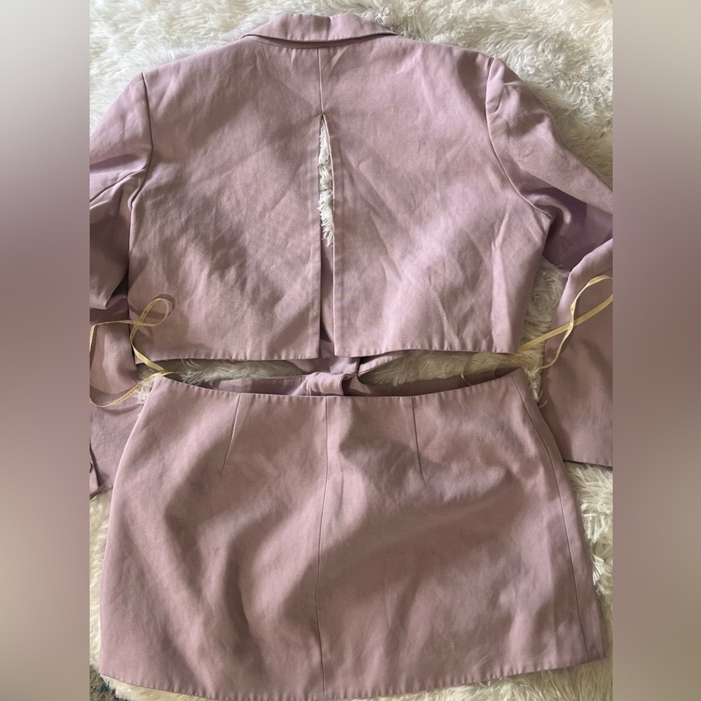 Farm Rio Lilac Cut Out Blazer - Picture 13 of 14